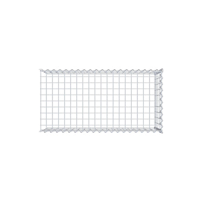 Grown-on gabion type 4 100 cm x 40 cm x 50 cm (L x H x D), mesh size 5 cm x 10 cm, spiral
