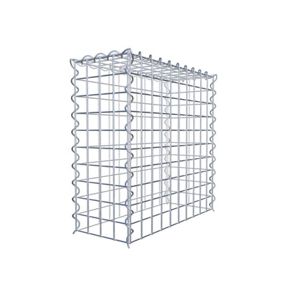 Add-on schanskorf type 3 50 cm x 50 cm x 20 cm (L x H x D), maaswijdte 5 cm x 5 cm, spiraalvormig