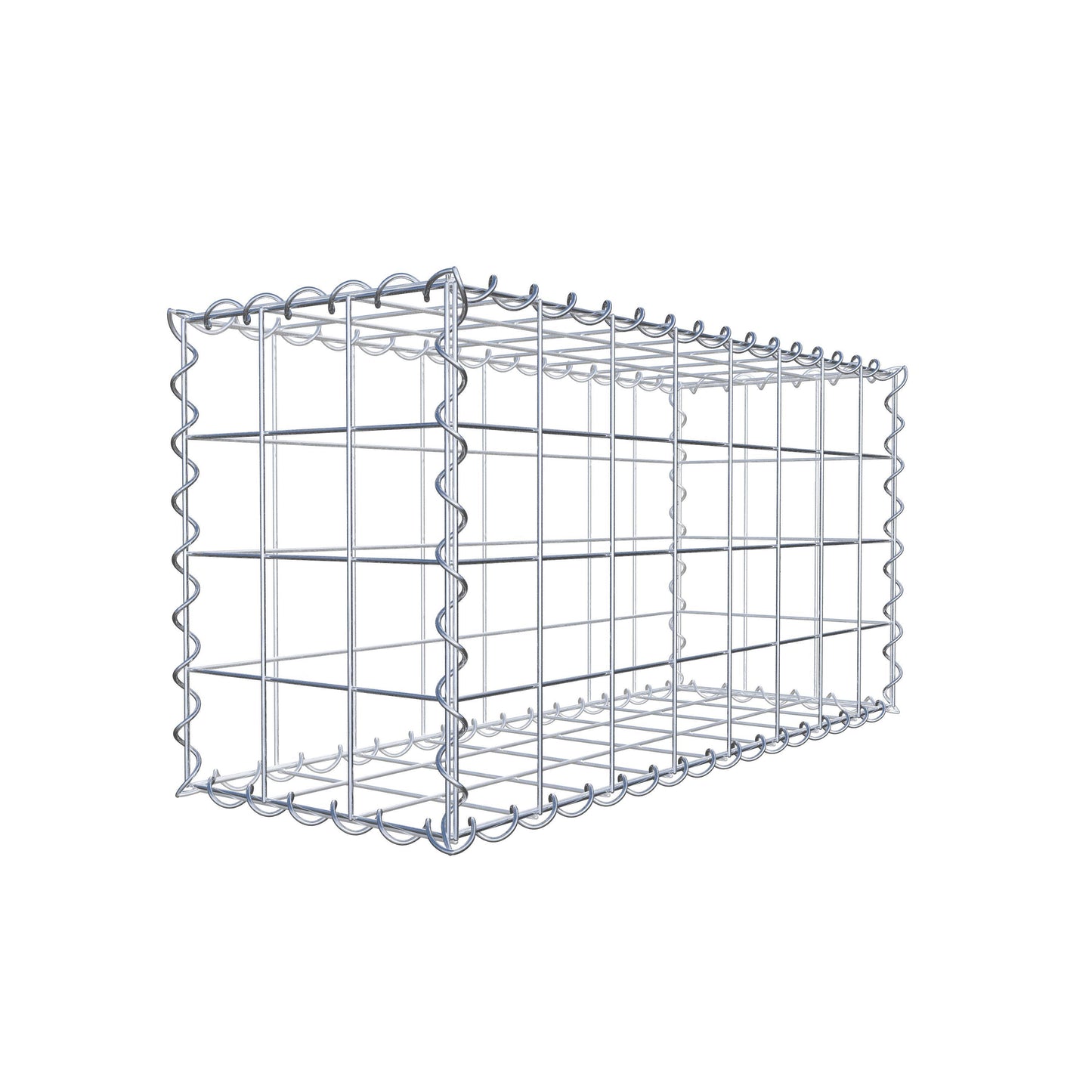 Gabion 80 cm x 40 cm x 30 cm (L x H x P), mailles 10 cm x 10 cm, spirale