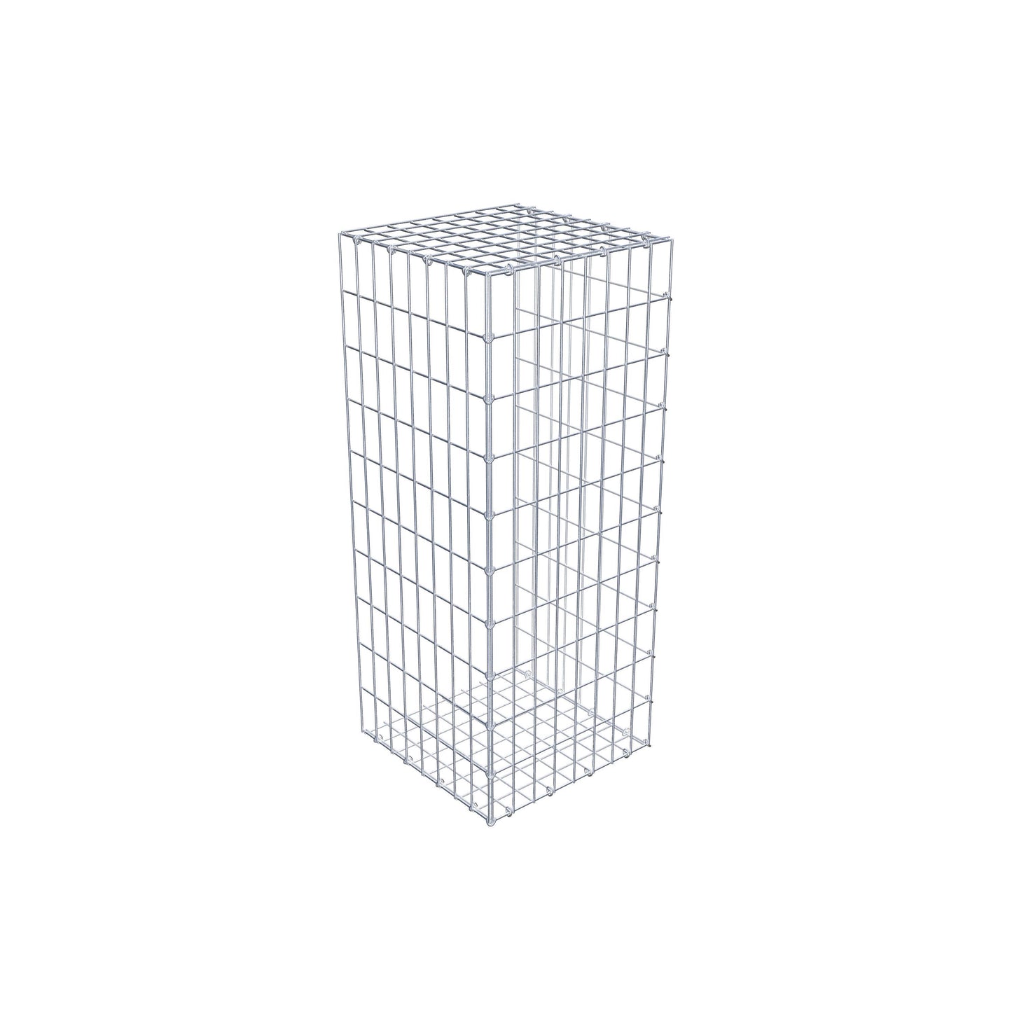 Gabião tipo 2 100 cm x 40 cm x 40 cm, malhagem 5 cm x 10 cm, anel C