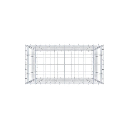 Gabião 100 cm x 80 cm x 40 cm (C x A x P), malhagem 10 cm x 10 cm, anel C
