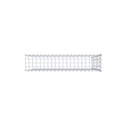 Grown-on gabion type 4 100 cm x 100 cm x 20 cm (L x H x D), mesh size 5 cm x 10 cm, spiral
