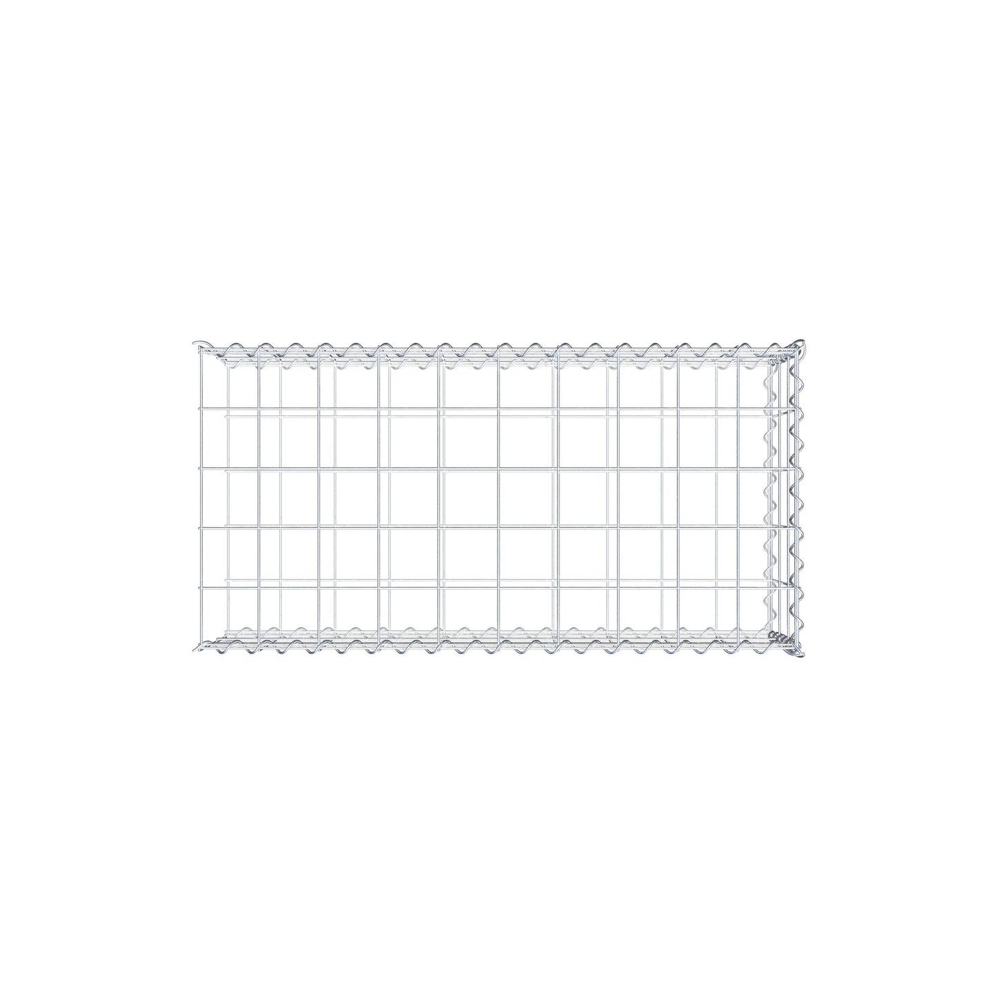 Gabião tipo 2 100 cm x 30 cm x 50 cm (C x A x P), malhagem 10 cm x 10 cm, espiral