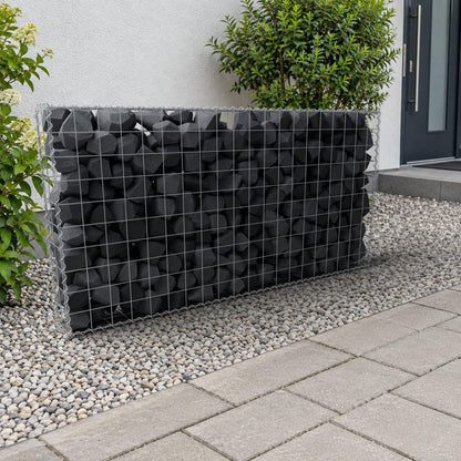 Gabion 200 cm x 100 cm x 20 cm (L x H x P), mailles 10 cm x 10 cm, spirale