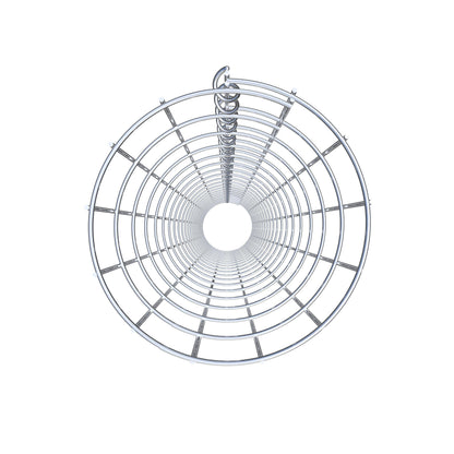 Coluna de gabião redonda, galvanizada a quente, 22 cm de diâmetro, 200 cm de altura, malha 5 cm x 10 cm