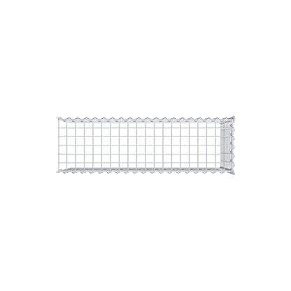 Gavión adulto tipo 4 100 cm x 50 cm x 30 cm (largo x alto x profundidad), tamaño de malla 5 cm x 5 cm, espiral