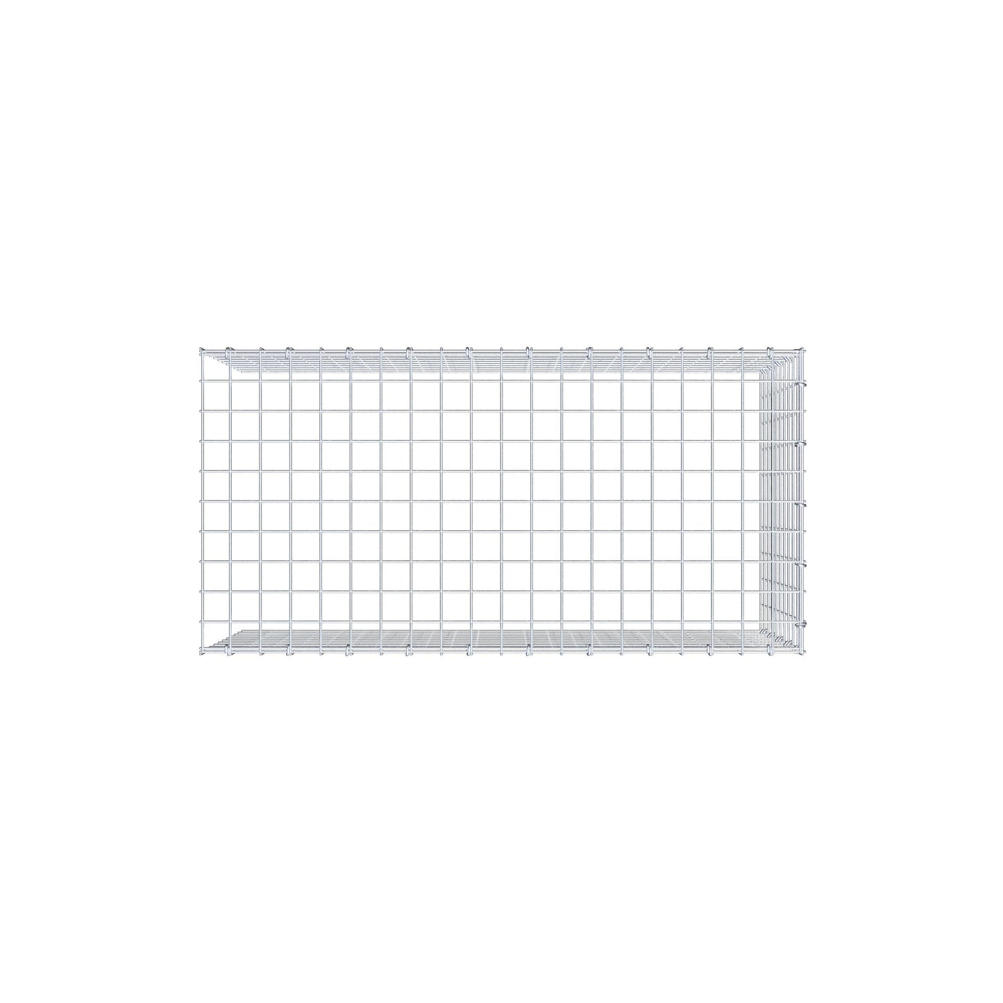 Gabião Tipo 4 100 cm x 50 cm x 50 cm (C x A x P), malhagem 5 cm x 5 cm, anel C