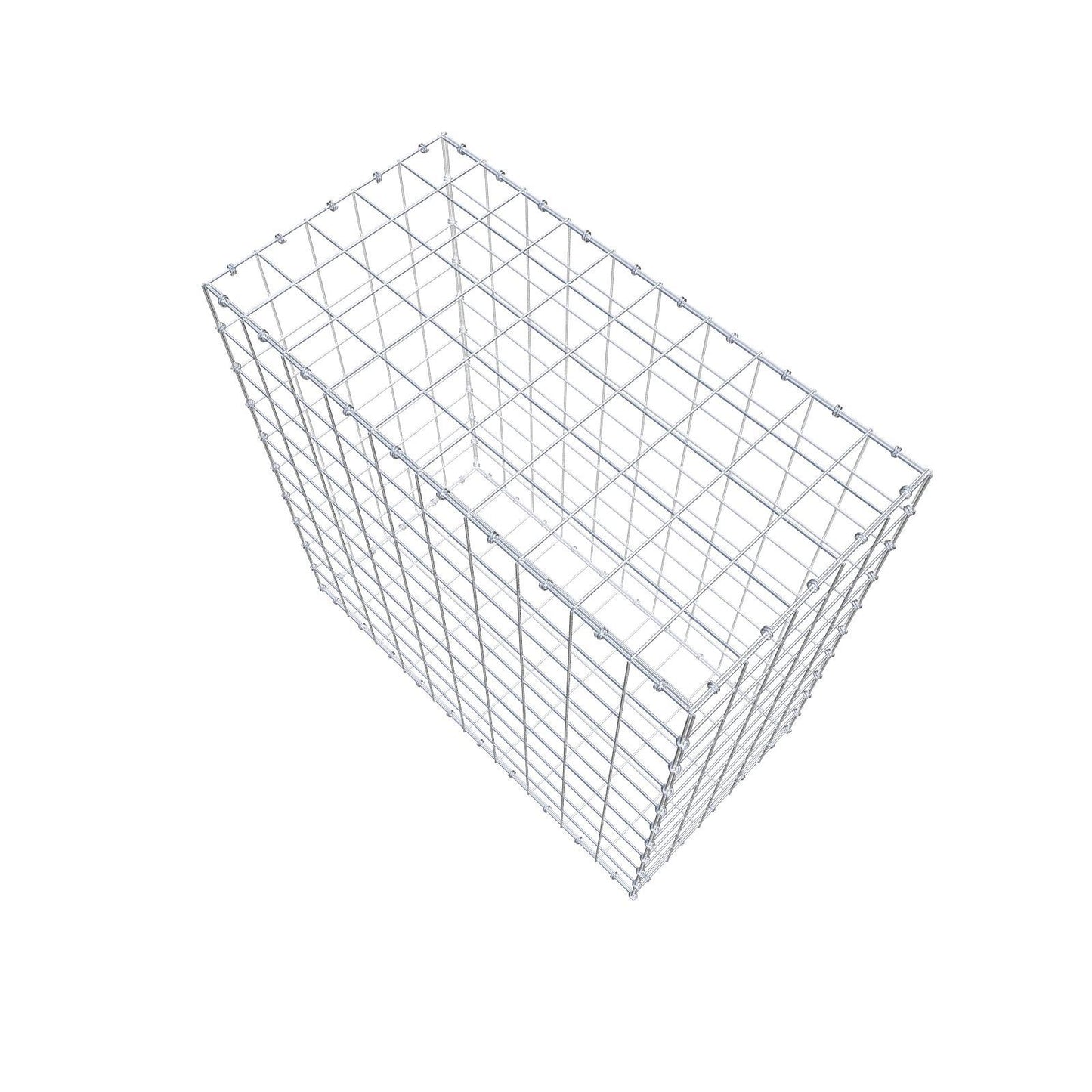 Gabion 100 cm x 100 cm x 50 cm (L x H x D), mesh size 10 x 10 cm, spiral ring