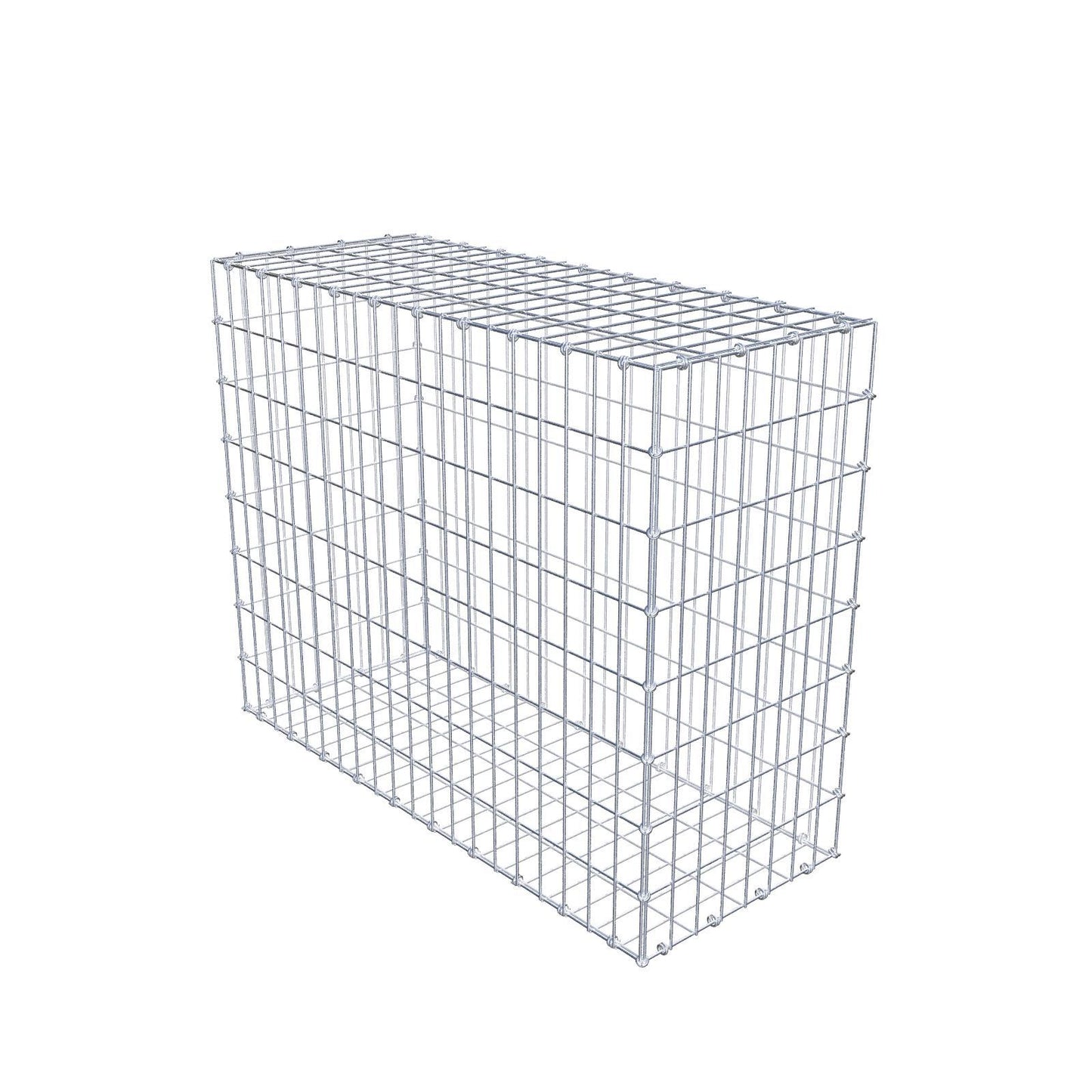 Gabion 100 cm x 80 cm x 40 cm (L x H x D), mesh size 5 x 10 cm, spiral ring