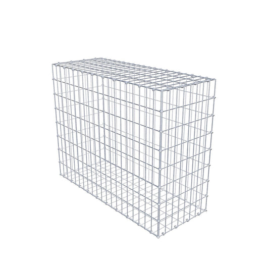 Gabione 100 cm x 80 cm x 40 cm (L x H x T), Maschenweite 5 x 10 cm, Spiralring