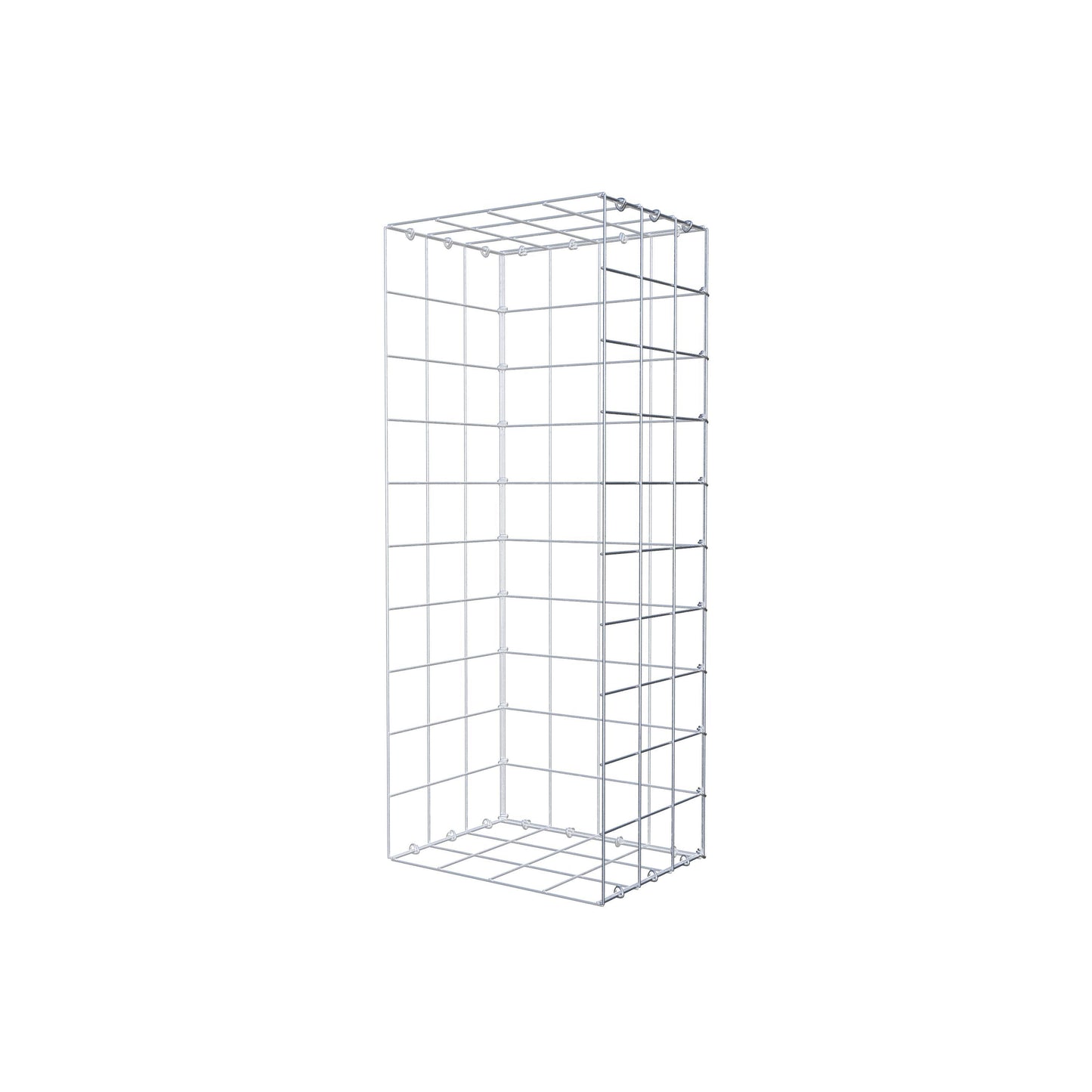 Type 2 oplegkorf 100 cm x 30 cm x 40 cm (L x H x D), maaswijdte 10 cm x 10 cm, C-ring
