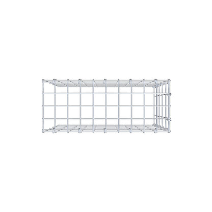 Monteret gabion type 4 50 cm x 50 cm x 20 cm (L x H x D), maskestørrelse 5 cm x 10 cm, C-ring