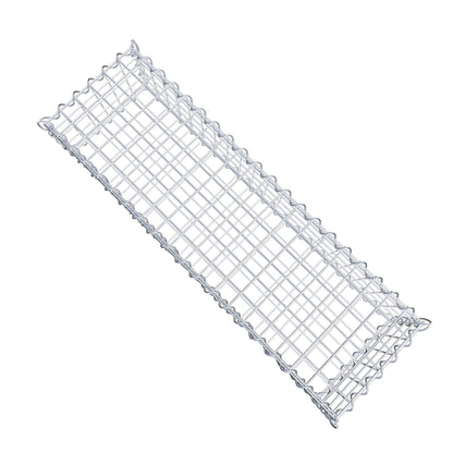 Gavión 100 cm x 20 cm x 30 cm (largo x alto x fondo), malla 5 cm x 5 cm, en espiral