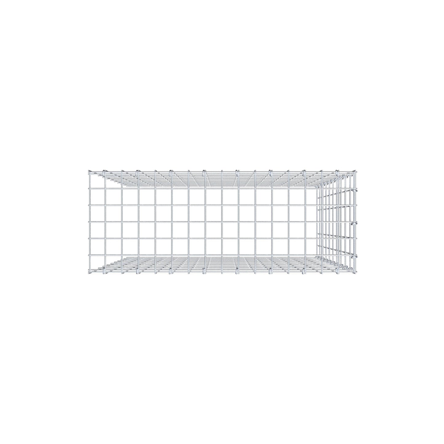 Fourche rapportée type 4 100 cm x 80 cm x 30 cm (L x H x P), mailles 5 cm x 10 cm, anneau C