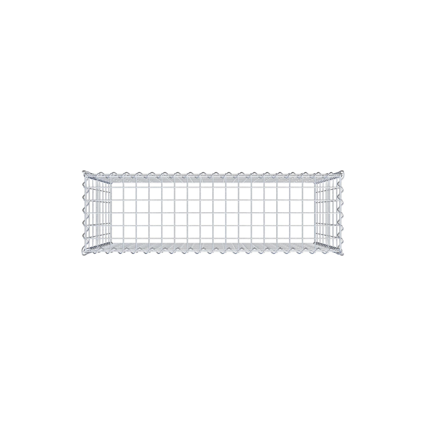 Cultivated gabion type 3 100 cm x 80 cm x 30 cm (L x H x D), mesh size 5 cm x 10 cm, spiral