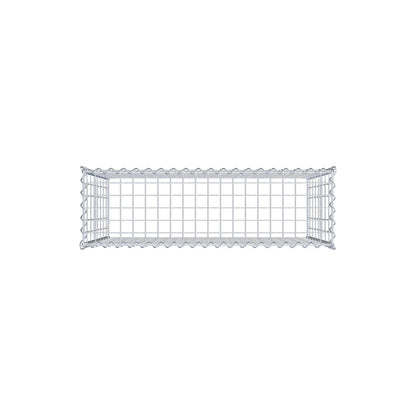 Cultivated gabion type 3 100 cm x 80 cm x 30 cm (L x H x D), mesh size 5 cm x 10 cm, spiral