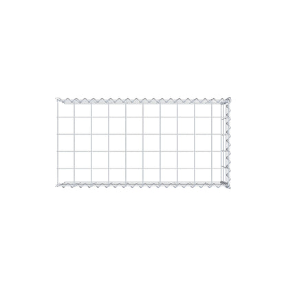 Opvokset gabion type 4 100 cm x 30 cm x 50 cm (L x H x D), maskestørrelse 10 cm x 10 cm, spiral