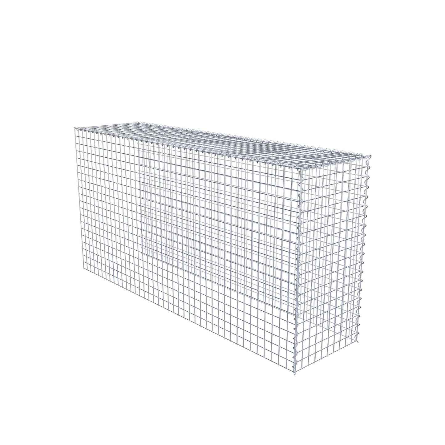 Gabião Tipo 4 200 cm x 100 cm x 50 cm (C x A x P), malhagem 5 cm x 5 cm, espiral