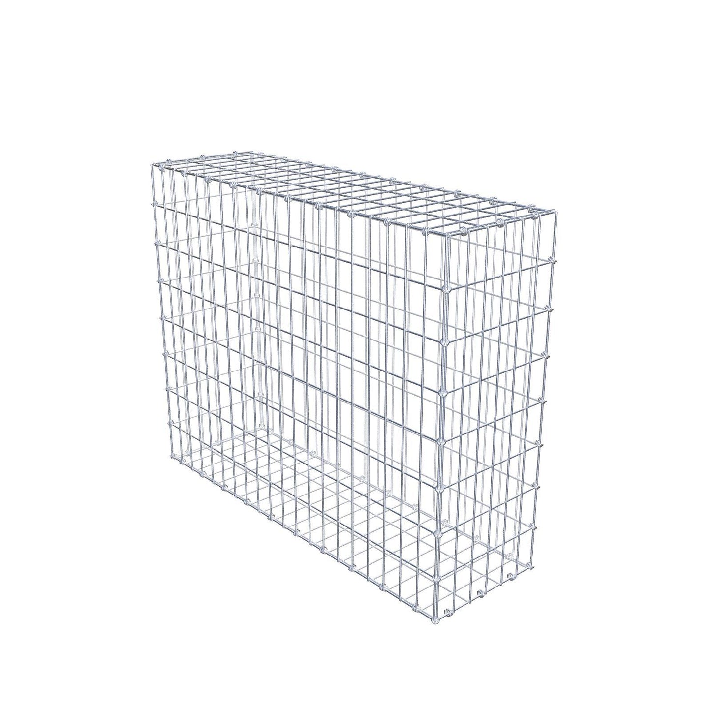 Gabion 100 cm x 80 cm x 30 cm (L x H x D), mesh size 5 x 10 cm, spiral ring