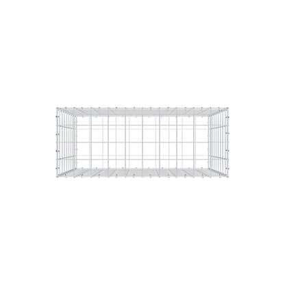 Gabion 100 cm x 90 cm x 40 cm (L x H x D), maskstorlek 10 cm x 10 cm, C-ring