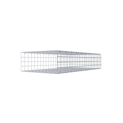 Mounted gabion type 2 100 cm x 20 cm x 50 cm (L x H x D), mesh size 5 cm x 5 cm, C-ring