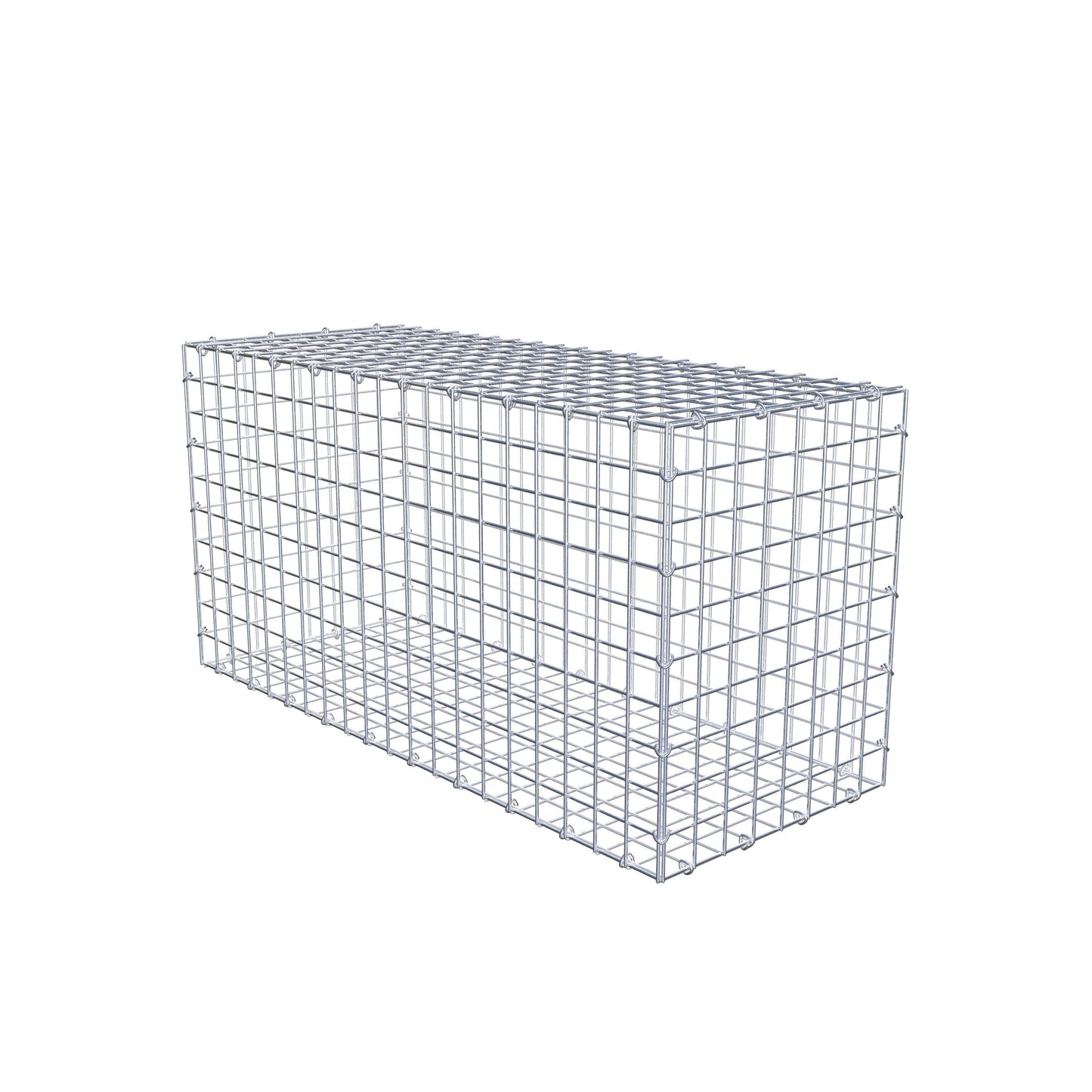 Gabião 100 cm x 50 cm x 40 cm (C x A x P), malhagem 5 cm x 5 cm, anel C