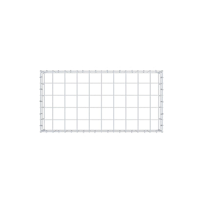 Mounted gabion type 3 100 cm x 20 cm x 50 cm (L x H x D), mesh size 10 cm x 10 cm, C-ring