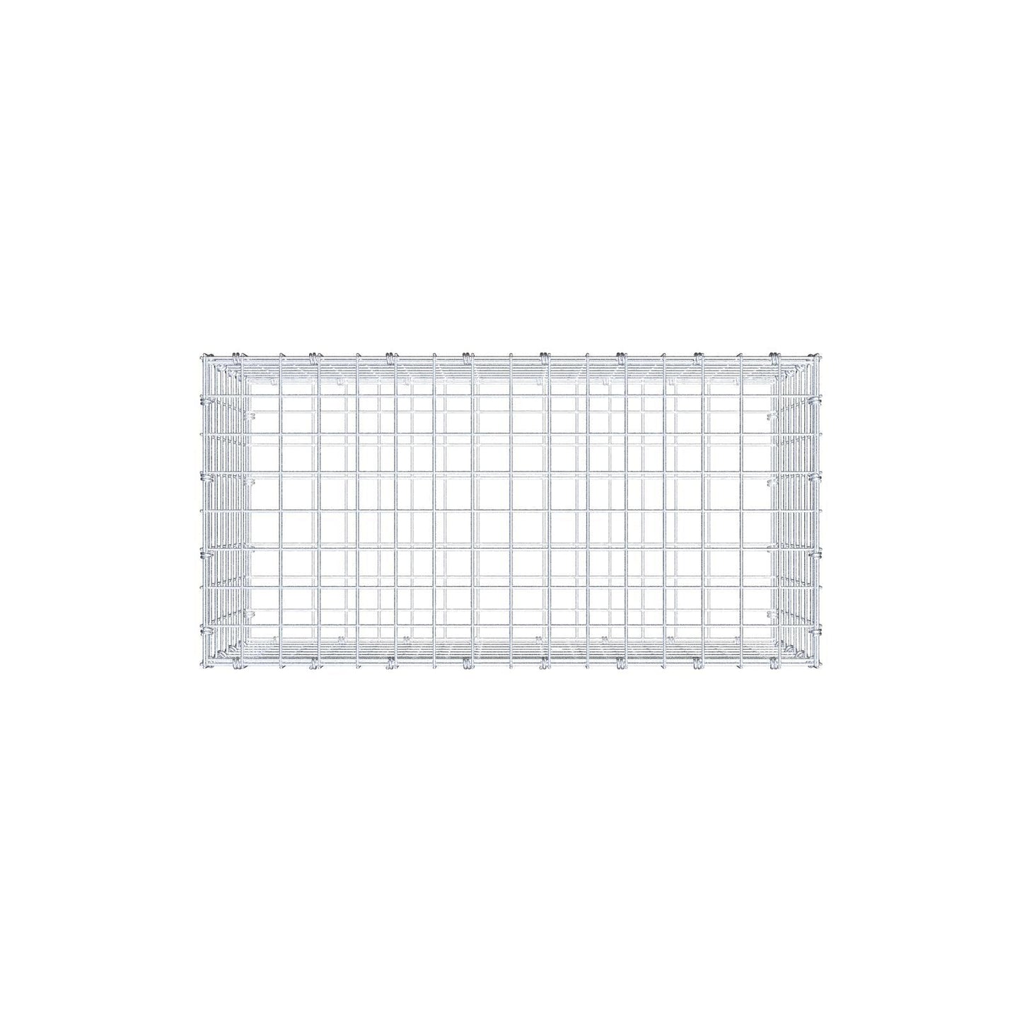 Gabbione 80 cm x 40 cm x 40 cm (L x H x P), maglia 5 x 5 cm, anello a spirale