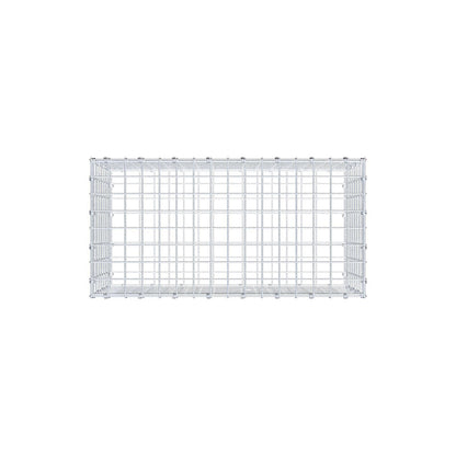 Gabbione 80 cm x 40 cm x 40 cm (L x H x P), maglia 5 x 5 cm, anello a spirale
