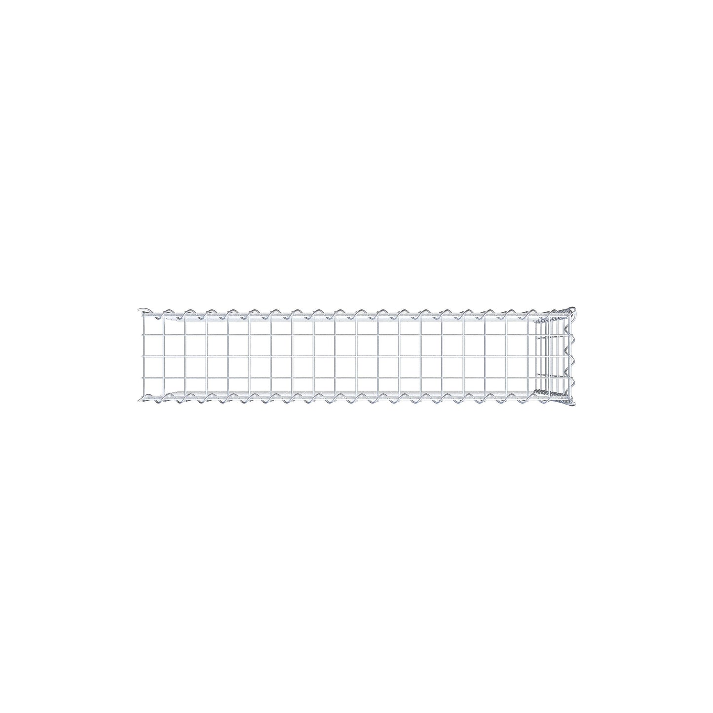 Grown-on gabion type 4 100 cm x 60 cm x 20 cm (L x H x D), mesh size 5 cm x 10 cm, spiral