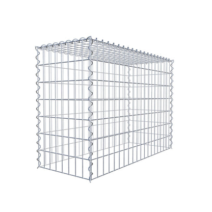 Anbaugabione Typ 3 100 cm x 70 cm x 40 cm (L x H x T), Maschenweite 5 cm x 10 cm, Spirale
