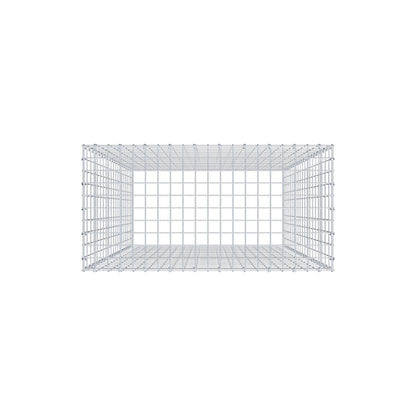 Gabião Tipo 3 200 cm x 100 cm x 50 cm (C x A x P), malhagem 5 cm x 10 cm, anel C