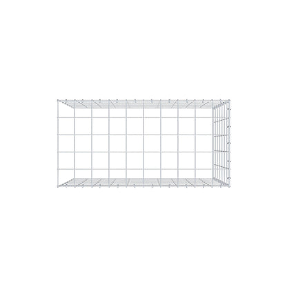 Mounted gabion type 4 100 cm x 70 cm x 50 cm (L x H x D), mesh size 10 cm x 10 cm, C-ring