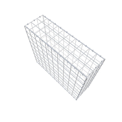 Gabion 100 cm x 90 cm x 30 cm (L x H x D), mesh size 10 x 10 cm, spiral ring