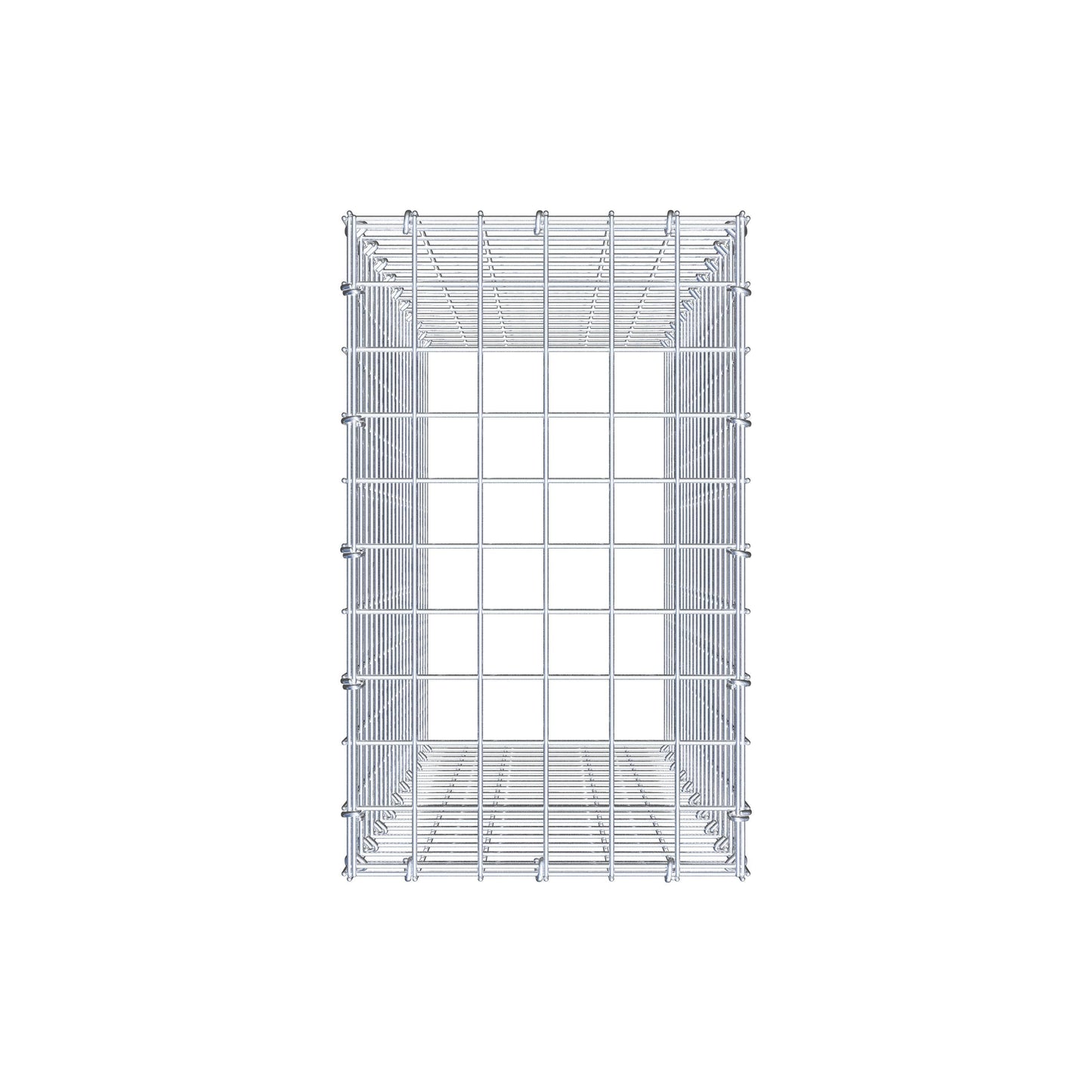 Mounted gabion type 3 100 cm x 30 cm x 50 cm (L x H x D), mesh size 5 cm x 5 cm, C-ring