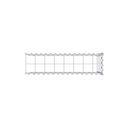 Monteret gabion type 4 80 cm x 40 cm x 20 cm (L x H x D), maskestørrelse 10 cm x 10 cm, spiral