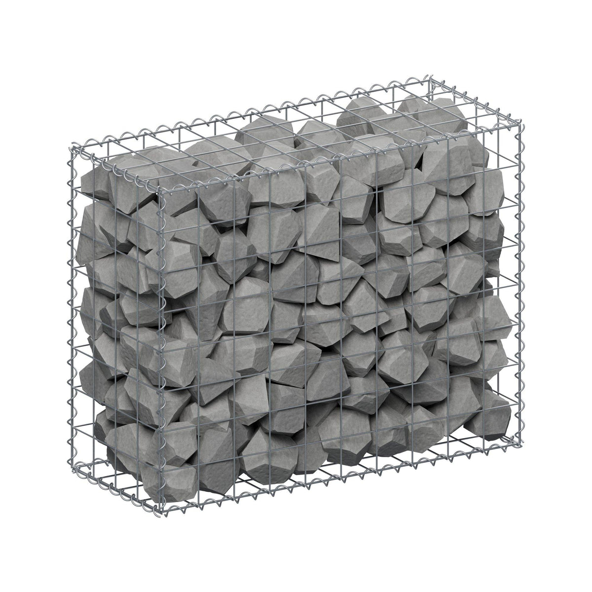 Gabion 100 cm x 80 cm x 40 cm (L x H x D), mesh size 10 cm x 10 cm, spiral
