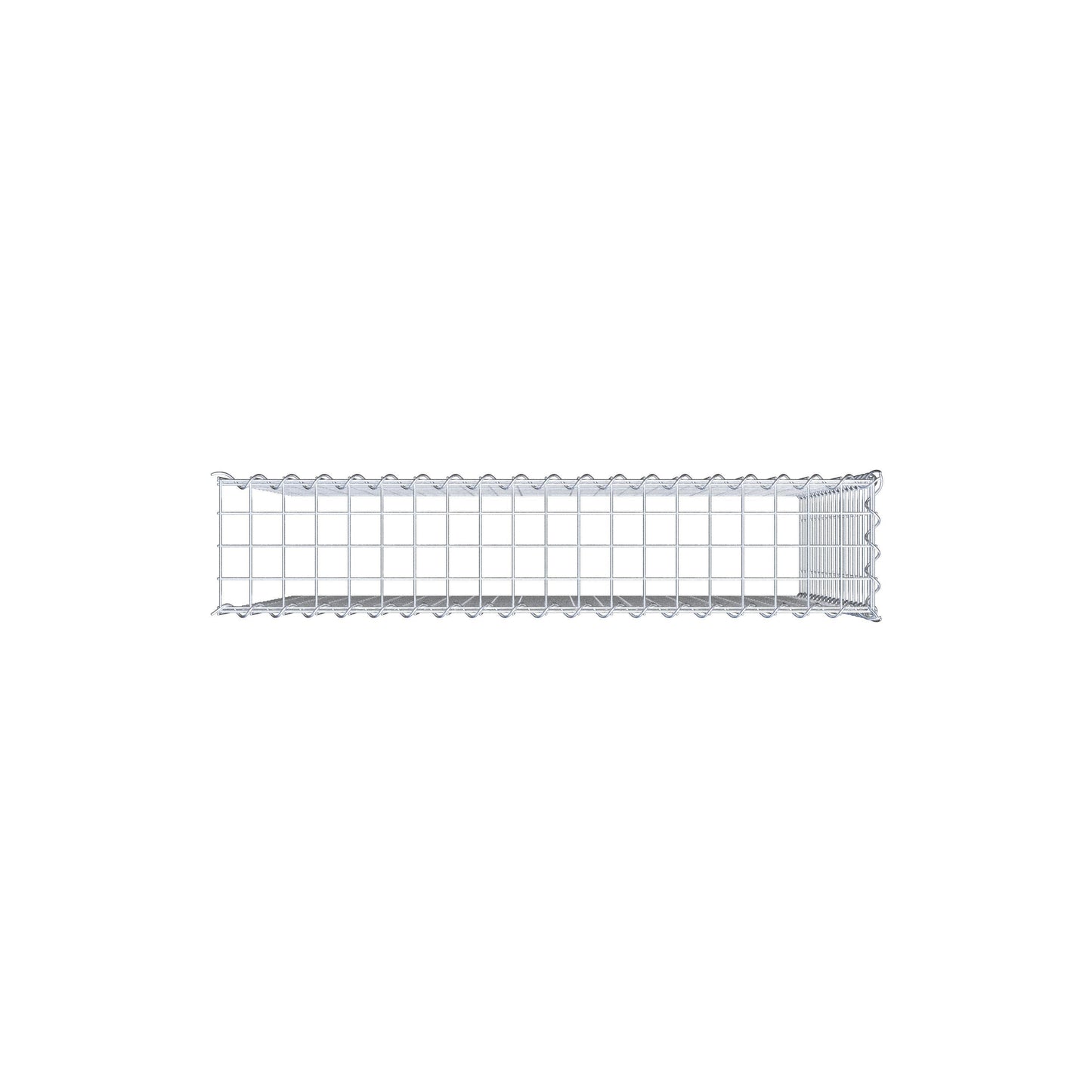 Grown-on gabion type 4 100 cm x 90 cm x 20 cm (L x H x D), mesh size 5 cm x 5 cm, spiral