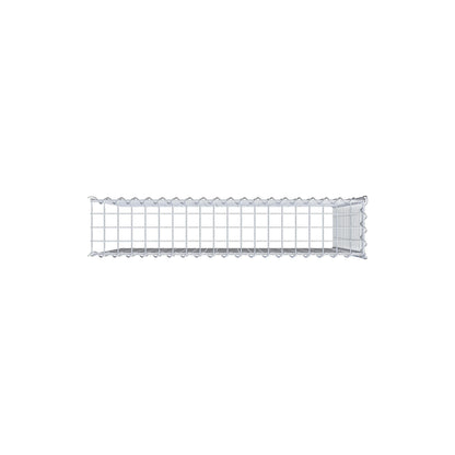 Grown-on gabion type 4 100 cm x 90 cm x 20 cm (L x H x D), mesh size 5 cm x 5 cm, spiral