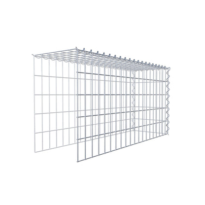 Gabion rapporté type 4 100 cm x 50 cm x 30 cm (L x H x P), mailles 5 cm x 10 cm, spirale