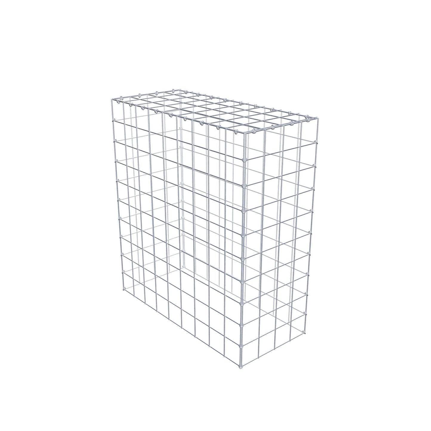 Mounted gabion type 3 100 cm x 90 cm x 40 cm (L x H x D), mesh size 10 cm x 10 cm, C-ring