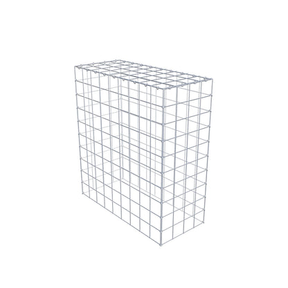 Mounted gabion type 3 100 cm x 90 cm x 40 cm (L x H x D), mesh size 10 cm x 10 cm, C-ring