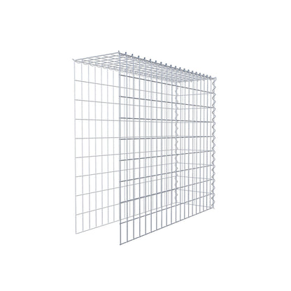 Gabbione aggiuntivo tipo 4 100 cm x 90 cm x 30 cm (L x H x P), maglia 5 cm x 10 cm, spirale