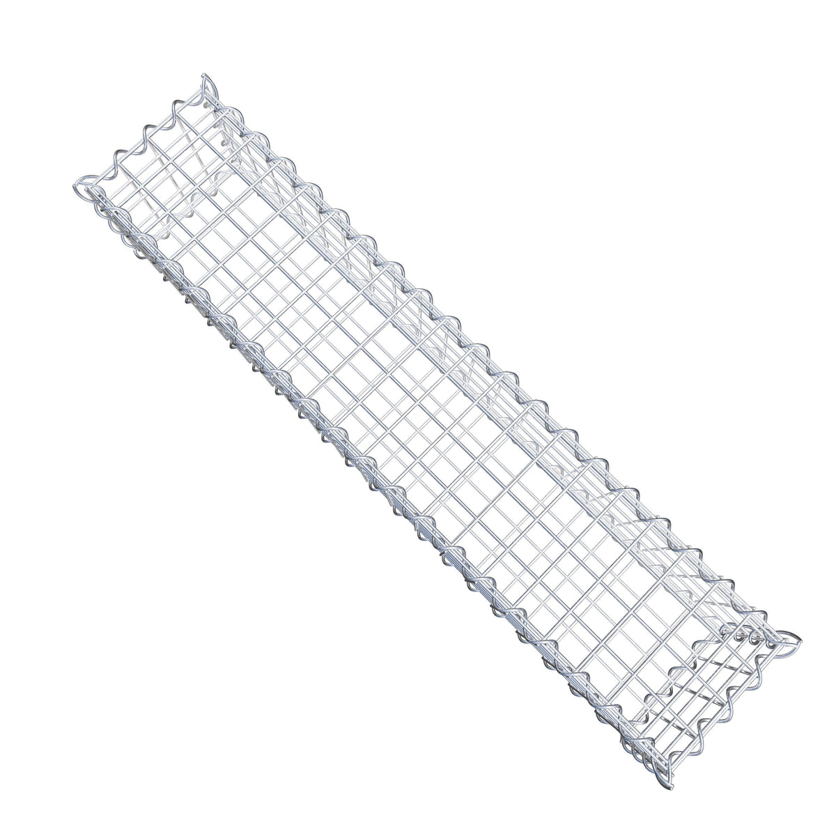 Gabion 100 cm x 20 cm x 20 cm (L x H x D), mesh size 5 cm x 5 cm, spiral