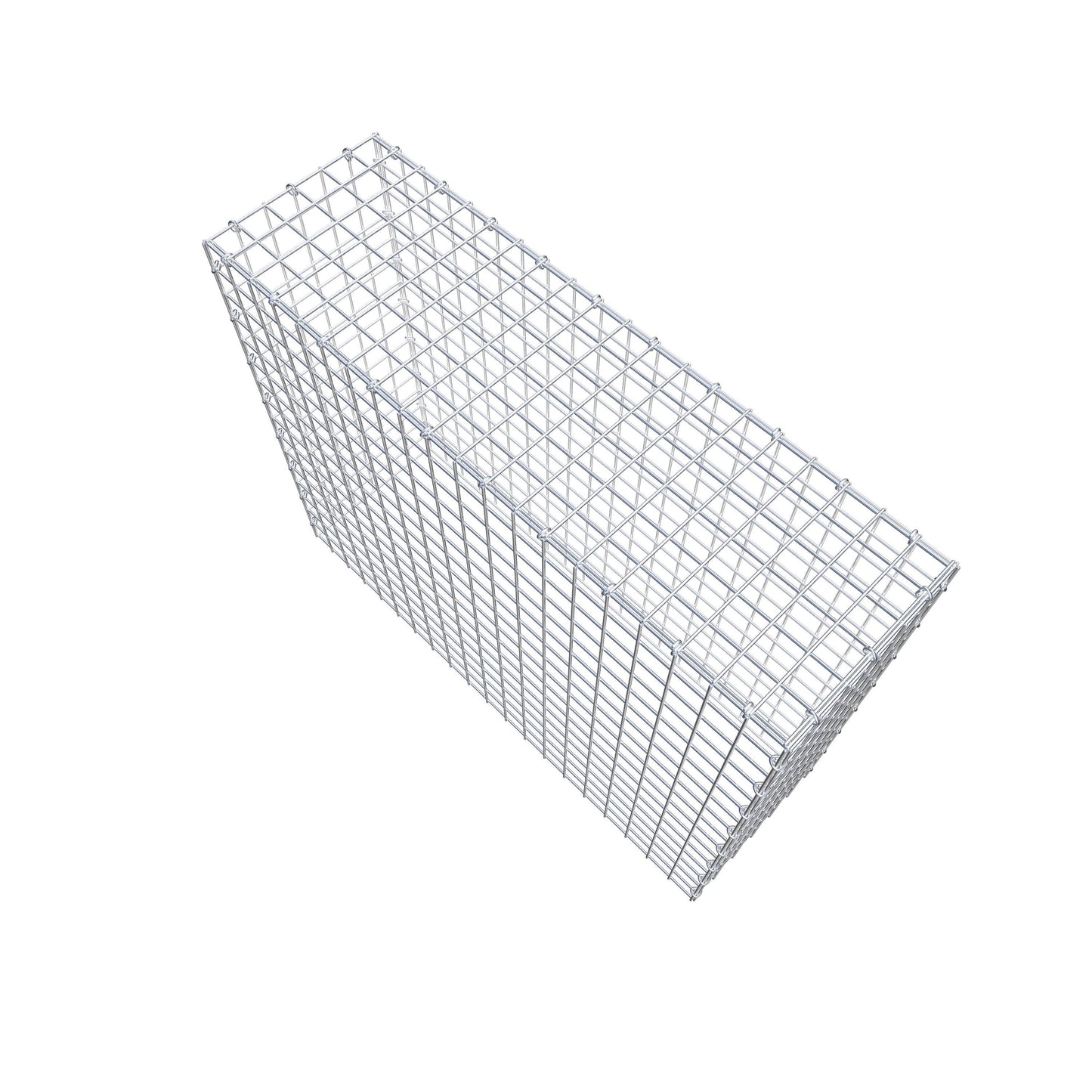Gavión complementario de tipo 3 100 cm x 80 cm x 30 cm (largo x alto x fondo), malla 5 cm x 5 cm, anillo en C
