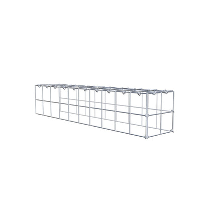 Gabião Tipo 4 100 cm x 20 cm x 20 cm (C x A x P), malhagem 10 cm x 10 cm, anel C