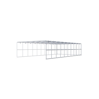 Anbaugabione Typ 4 100 cm x 20 cm x 50 cm (L x H x T), Maschenweite 10 cm x 10 cm, C-Ring