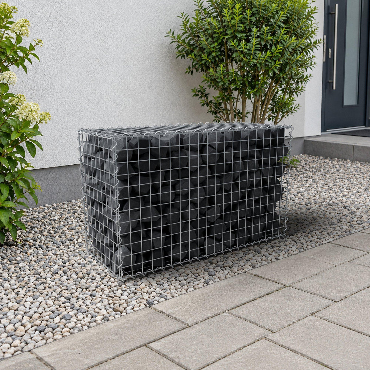 Gabion 100 cm x 60 cm x 40 cm (L x H x D), maskstorlek 5 cm x 5 cm, spiral