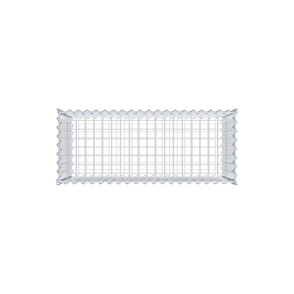 Gabião 100 cm x 50 cm x 40 cm (C x A x P), malhagem 5 cm x 5 cm, espiral