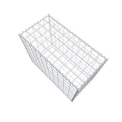 Gabião 100 cm x 80 cm x 50 cm (C x A x P), malhagem 10 cm x 10 cm, espiral